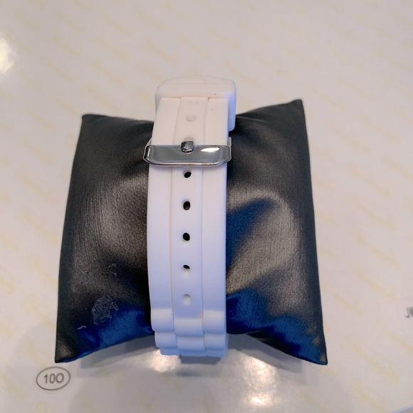👗 Vivani Fashion Watch White Silcone Band Silver - Picture 4 of 6